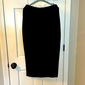 Midi black pencil skirt